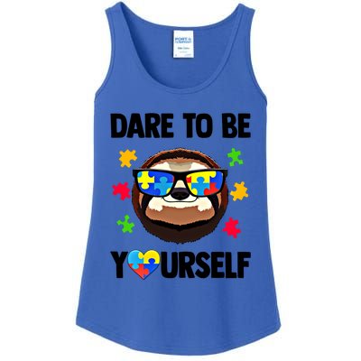 Dare To Be Yourself Autism Awareness Great Gift Ladies Essential Tank