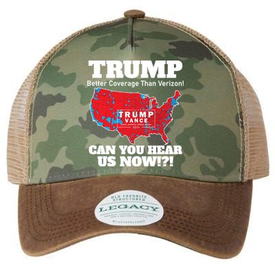 Donald Trump Better Coverage Can You Hear Us Now Electoral Map 2024 Legacy Tie Dye Trucker Hat
