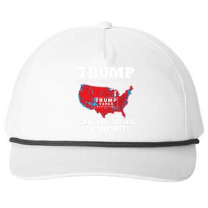 Donald Trump Better Coverage Can You Hear Us Now Electoral Map 2024 Snapback Five-Panel Rope Hat