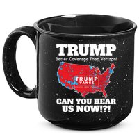 Donald Trump Better Coverage Can You Hear Us Now Electoral Map 2024 15oz Campfire Ceramic Mug