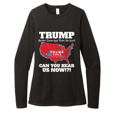 Donald Trump Better Coverage Can You Hear Us Now Electoral Map 2024 Womens CVC Long Sleeve Shirt