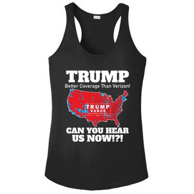 Donald Trump Better Coverage Can You Hear Us Now Electoral Map 2024 Ladies PosiCharge Competitor Racerback Tank