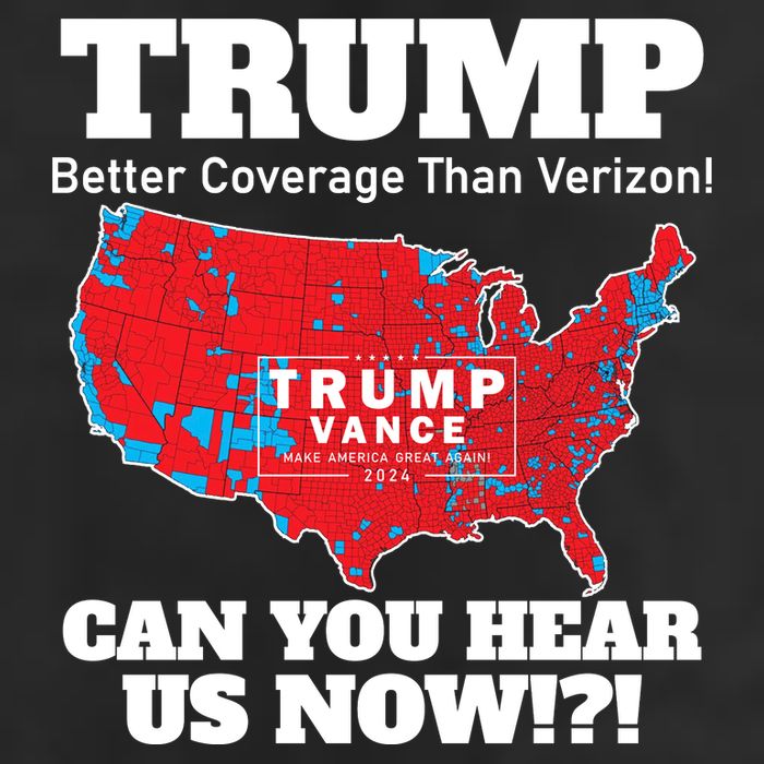Donald Trump Better Coverage Can You Hear Us Now Electoral Map 2024 Trucker Hat