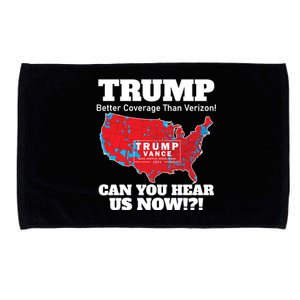 Donald Trump Better Coverage Can You Hear Us Now Electoral Map 2024 Microfiber Hand Towel