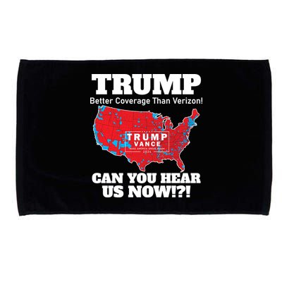 Donald Trump Better Coverage Can You Hear Us Now Electoral Map 2024 Microfiber Hand Towel