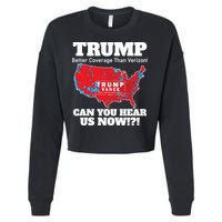 Donald Trump Better Coverage Can You Hear Us Now Electoral Map 2024 Cropped Pullover Crew