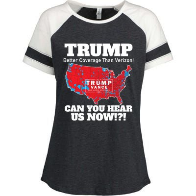 Donald Trump Better Coverage Can You Hear Us Now Electoral Map 2024 Enza Ladies Jersey Colorblock Tee