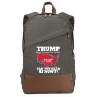 Donald Trump Better Coverage Can You Hear Us Now Electoral Map 2024 Cotton Canvas Backpack