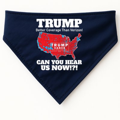 Donald Trump Better Coverage Can You Hear Us Now Electoral Map 2024 USA-Made Doggie Bandana