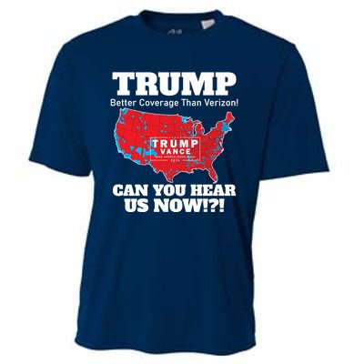 Donald Trump Better Coverage Can You Hear Us Now Electoral Map 2024 Cooling Performance Crew T-Shirt