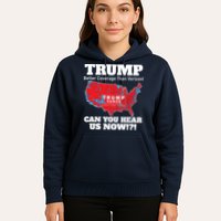 Donald Trump Better Coverage Can You Hear Us Now Electoral Map 2024 Hoodie