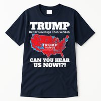 Donald Trump Better Coverage Can You Hear Us Now Electoral Map 2024 Tall T-Shirt