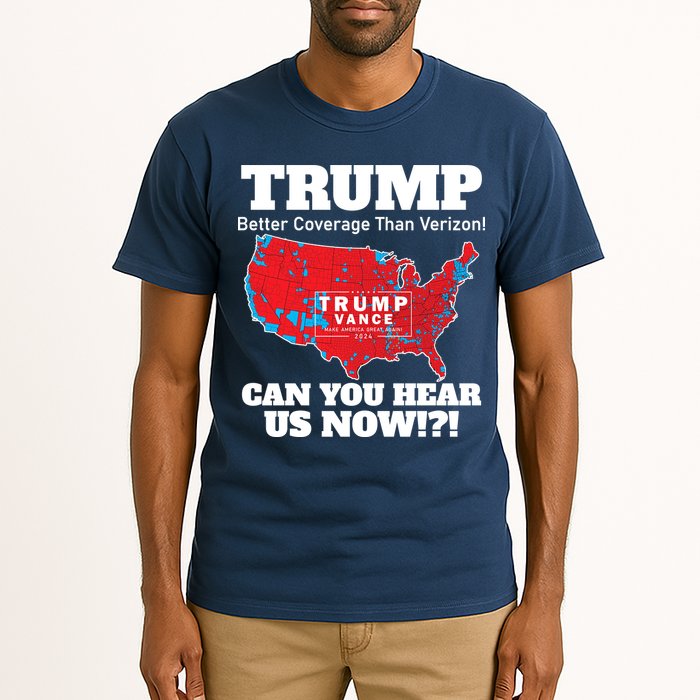 Donald Trump Better Coverage Can You Hear Us Now Electoral Map 2024 Tall T-Shirt