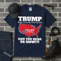 Donald Trump Better Coverage Can You Hear Us Now Electoral Map 2024 Tall T-Shirt