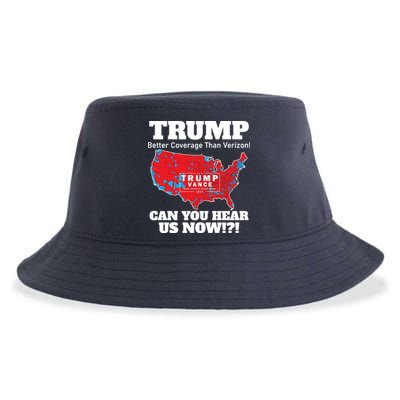 Donald Trump Better Coverage Can You Hear Us Now Electoral Map 2024 Sustainable Bucket Hat
