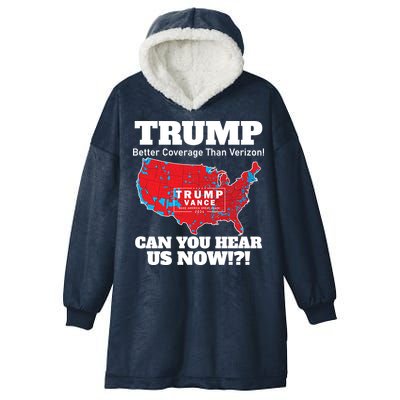 Donald Trump Better Coverage Can You Hear Us Now Electoral Map 2024 Hooded Wearable Blanket
