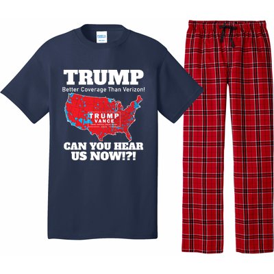 Donald Trump Better Coverage Can You Hear Us Now Electoral Map 2024 Pajama Set