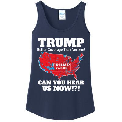 Donald Trump Better Coverage Can You Hear Us Now Electoral Map 2024 Ladies Essential Tank