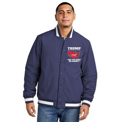 Donald Trump Better Coverage Can You Hear Us Now Electoral Map 2024 Insulated Varsity Jacket