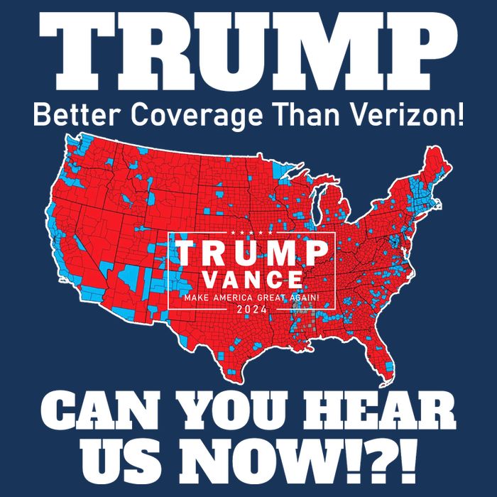 Donald Trump Better Coverage Can You Hear Us Now Electoral Map 2024 Mousepad