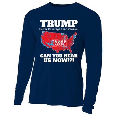 Donald Trump Better Coverage Can You Hear Us Now Electoral Map 2024 Cooling Performance Long Sleeve Crew