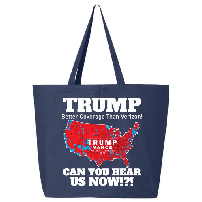 Donald Trump Better Coverage Can You Hear Us Now Electoral Map 2024 25L Jumbo Tote