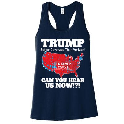 Donald Trump Better Coverage Can You Hear Us Now Electoral Map 2024 Womens Tank Top