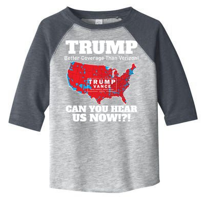 Donald Trump Better Coverage Can You Hear Us Now Electoral Map 2024 Toddler Fine Jersey T-Shirt