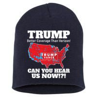 Donald Trump Better Coverage Can You Hear Us Now Electoral Map 2024 Short Acrylic Beanie