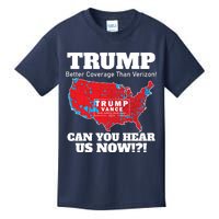 Donald Trump Better Coverage Can You Hear Us Now Electoral Map 2024 Kids T-Shirt