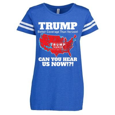 Donald Trump Better Coverage Can You Hear Us Now Electoral Map 2024 Enza Ladies Jersey Football T-Shirt