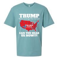 Donald Trump Better Coverage Can You Hear Us Now Electoral Map 2024 Sueded Cloud Jersey T-Shirt