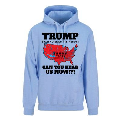 Donald Trump Better Coverage Can You Hear Us Now Electoral Map 2024 Unisex Surf Hoodie