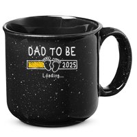 Dad To Be 2025 Dad Est 2025  15oz Campfire Ceramic Mug