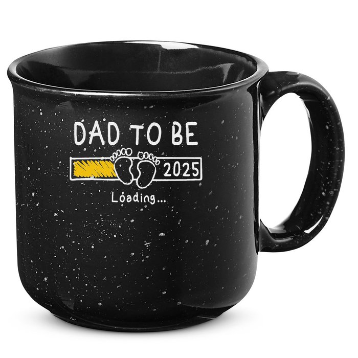 Dad To Be 2025 Dad Est 2025  15oz Campfire Ceramic Mug