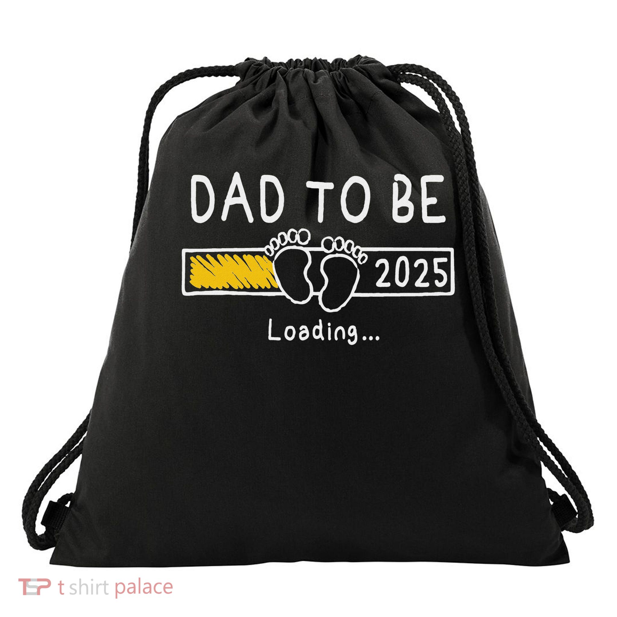 Dad To Be 2025 Dad Est 2025  Drawstring Bag