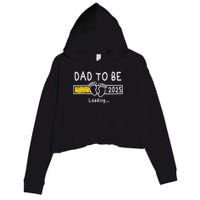 Dad To Be 2025 Dad Est 2025  Crop Fleece Hoodie
