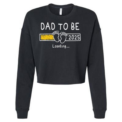 Dad To Be 2025 Dad Est 2025  Cropped Pullover Crew