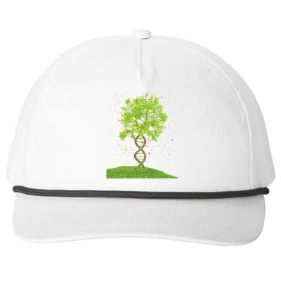 DNA Tree Biologist Biology Student Science Earth Day Snapback Five-Panel Rope Hat