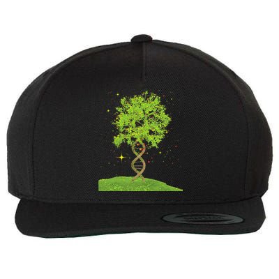 DNA Tree Biologist Biology Student Science Earth Day Wool Snapback Cap