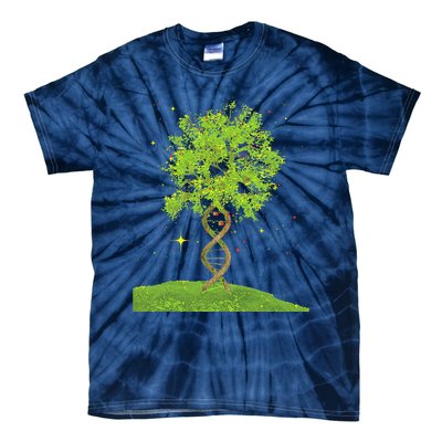 DNA Tree Biologist Biology Student Science Earth Day Tie-Dye T-Shirt