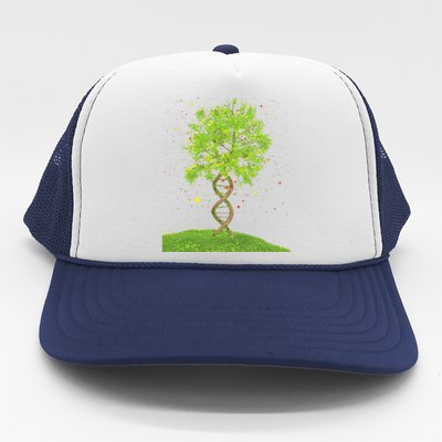 DNA Tree Biologist Biology Student Science Earth Day Trucker Hat