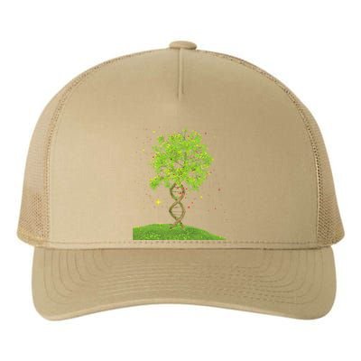 DNA Tree Biologist Biology Student Science Earth Day Yupoong Adult 5-Panel Trucker Hat