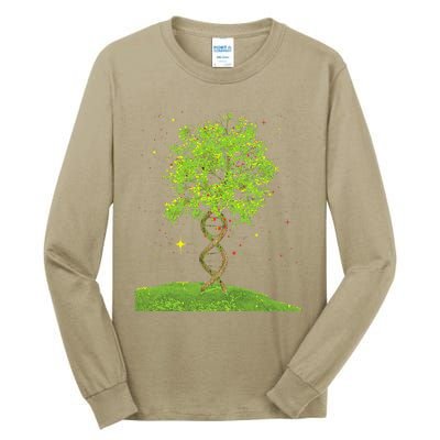 DNA Tree Biologist Biology Student Science Earth Day Tall Long Sleeve T-Shirt