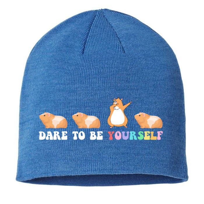 Dare To Be Yourself Cute Gift Idea Guinicorn Lover Gift Sustainable Beanie