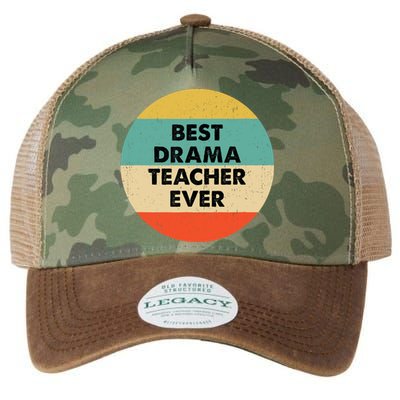 Drama Teacher Best Drama Teacher Ever Legacy Tie Dye Trucker Hat