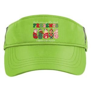 Delivering The Best Presents Labor Delivery Nurse Christmas Adult Drive Performance Visor