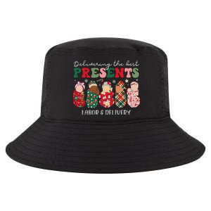 Delivering The Best Presents Labor Delivery Nurse Christmas Cool Comfort Performance Bucket Hat