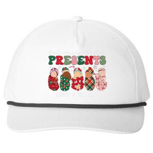 Delivering The Best Presents Labor Delivery Nurse Christmas Snapback Five-Panel Rope Hat