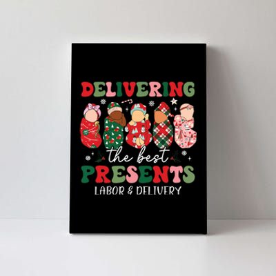 Delivering The Best Presents Labor Delivery Nurse Christmas Canvas